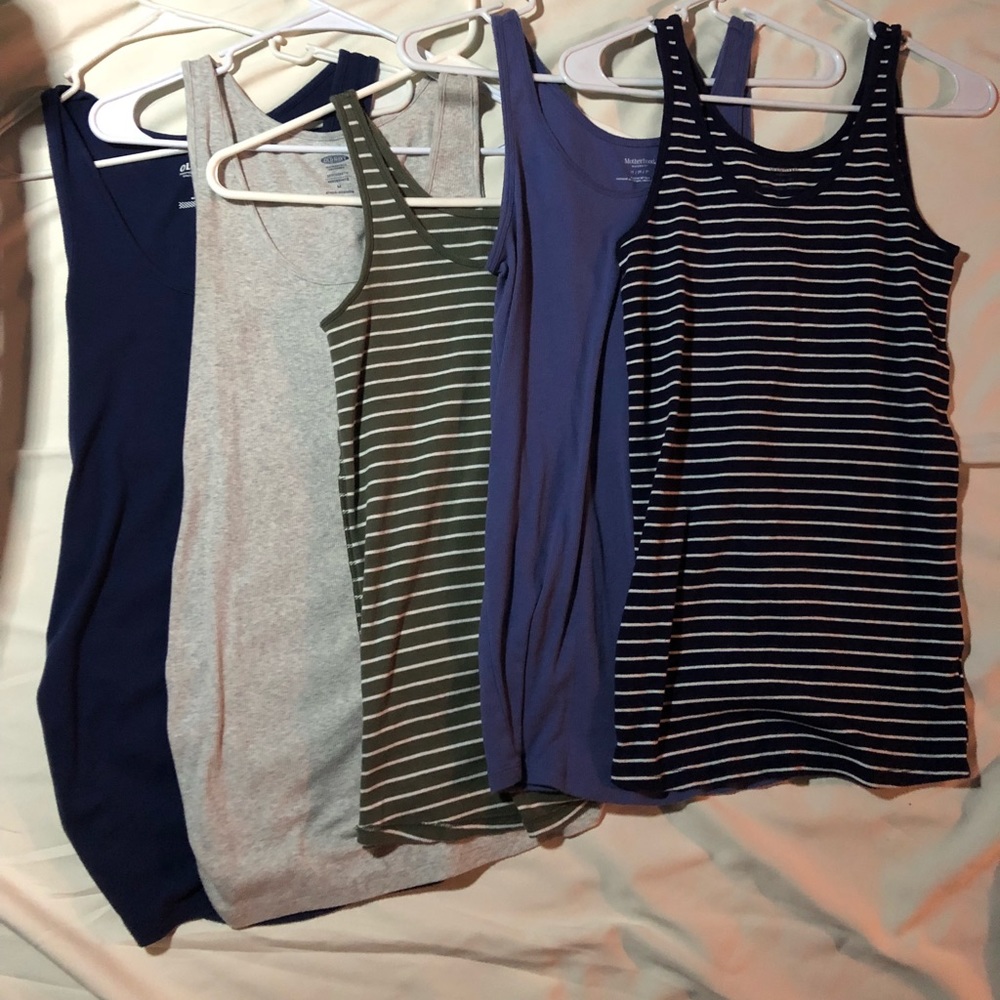 BUNDLE DEAL- 5 Maternity tank tops.